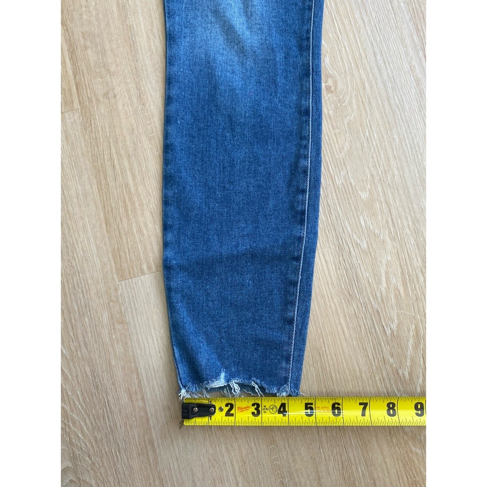PAIGE Hoxton Ankle Transcend Vintage High Rise Skinny Jeans Raw Frayed Hem 29 - Picture 10 of 16